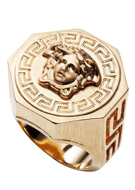 gouden ring heren versace|versace jewelry for men.